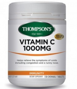 Thompson\'s Vitamin C 1000mg汤普森天然维他命C 150片