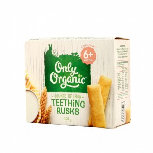 Only Organic Teething Rusks 磨牙棒 100g 6+