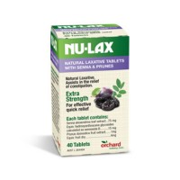 Nu-Lax 乐康膏片 西梅味 40粒 加强版 乐康膏 片剂 2021-08