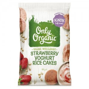 Only Organic 婴儿有机米饼草莓酸奶味1-5岁  60g