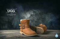 清仓特价 OZWEAR UGBG 澳洲直邮 OB268 双皮带装饰时尚mini短靴
