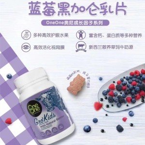 OneOne奥尼蓝莓黑加仑配方乳片奶片 100片