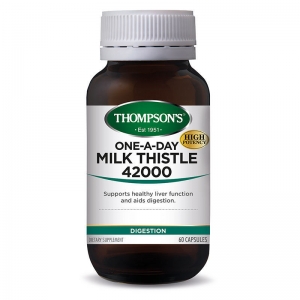 Thompson’s milk thistle汤普森护肝宝胶囊 60粒 奶蓟保肝护肝