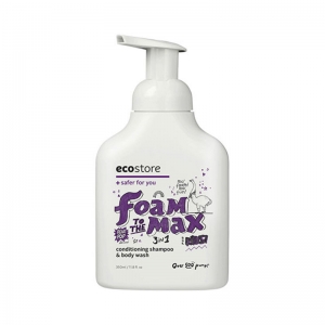 Ecostore 儿童泡沫洗发护发沐浴露3合1 350ml 紫色