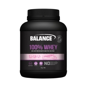  Balance 100%纯乳清蛋白粉 草莓味 1.5kg