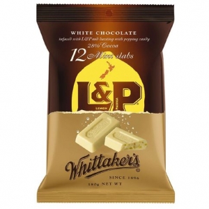 Whittaker's Mini Slab L&P 12 Pack 180g 跳跳糖巧克力180克(袋装)