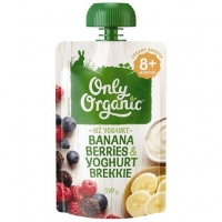 【超市】Only Organic 婴儿有机果泥 香蕉+梅子+酸奶味 8+ 120g