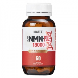 BEASTO NMN+PQQ 18000含量基因能量抗衰老胶囊60粒-保质期2028年4月