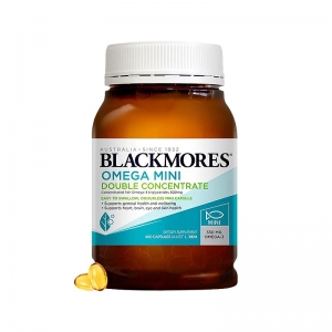 Blackmores 澳佳宝 迷你无腥双倍浓缩鱼油胶囊 400粒-保质期2028年8月