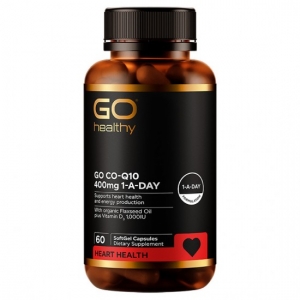 GO HEALTHY高之源高含量400mg辅酶Q10胶囊60粒-保质期2028年6月