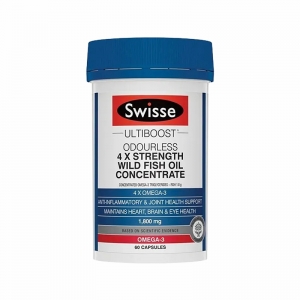 Swisse斯维诗4倍浓缩野生深海无腥味鱼油 60粒-保质期2027年11月
