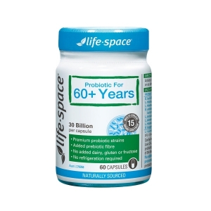 Life Space 60+老年人益生菌胶囊60粒-保质期2027年10月