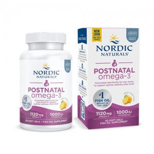 Nordic Natural 挪威小鱼孕妇专用产后DHA鱼油软胶囊 哺乳期专用 60粒-保质期2028年7月
