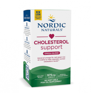 Nordic Naturals挪威小鱼提纯鱼油＋红曲米＋辅酶Q10调节胆固醇软胶囊60粒-保质期2028年4月