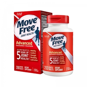 Move Free 益节 美国维骨力经典款氨糖红瓶 200粒1500mg-保质期2027年11月