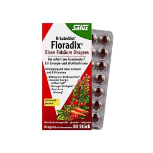 red seal红印Floradix 有机天然补铁片 84 片-保质期2027年6月
