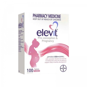 elevit 爱乐维女性备孕孕期孕妇叶酸复合维生素100片澳版-保质期2028年5月
