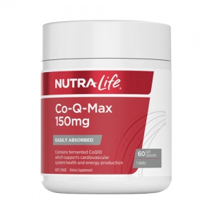 NutraLife纽乐复合150mg辅酶Q10胶囊60粒-保质期2028年2月