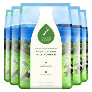 【新西兰直邮快线】Taupo Pure 特贝优脱脂袋装奶粉1kg*6袋装 保质期至2028年1月