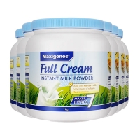 【澳洲直邮快线】Maxigenes 美可卓全脂奶粉蓝胖子1kg*6罐装 保质期至2027年12月