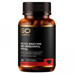 Go Healthy 高之源 Co-Q10 Ubiquinol 100mg 泛醇还原型辅酶 60粒-保质期2028年5月