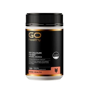 GO Healthy高之源维生素K2维生素D3天然有机钙120粒-保质期2028年5月
