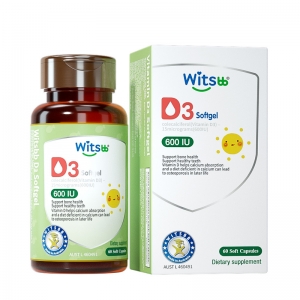 witsbb健敏思无敏维生素d3婴幼儿童600iu 60粒