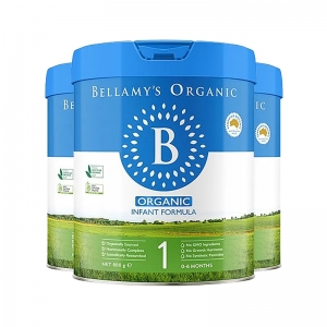 【澳洲直邮】Bellamy's 贝拉米有机奶粉 1段(0-6个月)900g *6罐 保质期至2027年8月