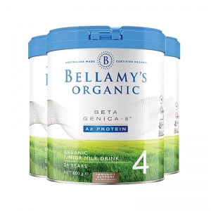 【澳洲直邮】Bellamy's 贝拉米有机A2白金 4段(3岁以上)800g*6罐 保质期2027年12月