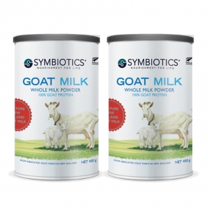 【新西兰直邮时安达普通线】Symbiotics 升倍顶级山羊奶粉全脂 450g*2罐 2028年1月