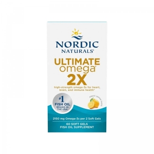 Nordic Naturals 挪威小鱼 双倍 DHA 鱼油 胶囊 柠檬味 60粒-保质期2029年1月