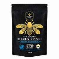 Honey Max UMF25+蜂胶糖薄荷 & 紫锥菊尤加利味150g-保质期2029年9月