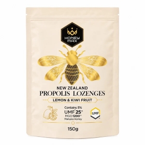 Honey Max UMF25+蜂胶糖柠檬 & 奇异果味150g-保质期2029年9月